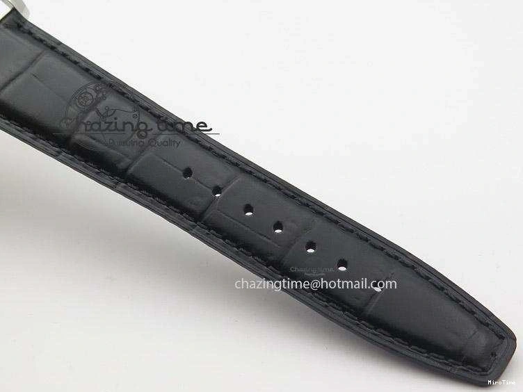 MIROTIME 0501 Sustainable Portuguese IW545408 White Dial ZF 1:1 Best Edition On Dark Blue Leather Strap 7335
